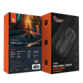Porodo Gaming Mouse Wireless 12000 DPI, PAW3311 Optical Sensor with Tri-Mode 2.4G/USB-C Wired/Bluetooth PDX324 - Black