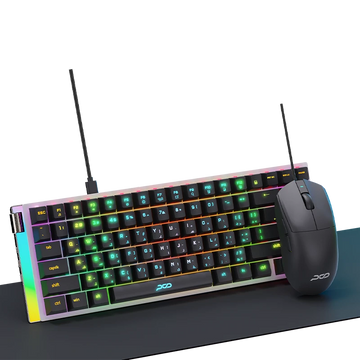 PCD Mechanical Gaming Combo Keyboard, Mouse & MousePad KIT RGB KM-L112BK - Black