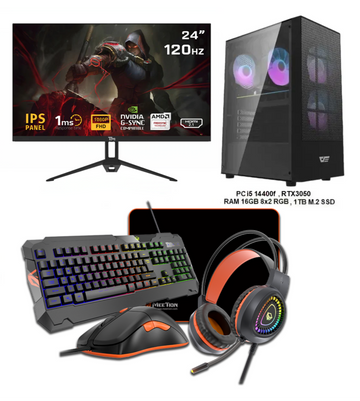 Gaming PC SETUP I5 14400F & RTX3050 GDDR6