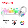 Redragon 3in1 combo S129W : K630W-RGB + M607W+ H350W-RGB