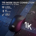 Redragon mouse M916 K1NG PRO, 2.4G/BT/wired Black