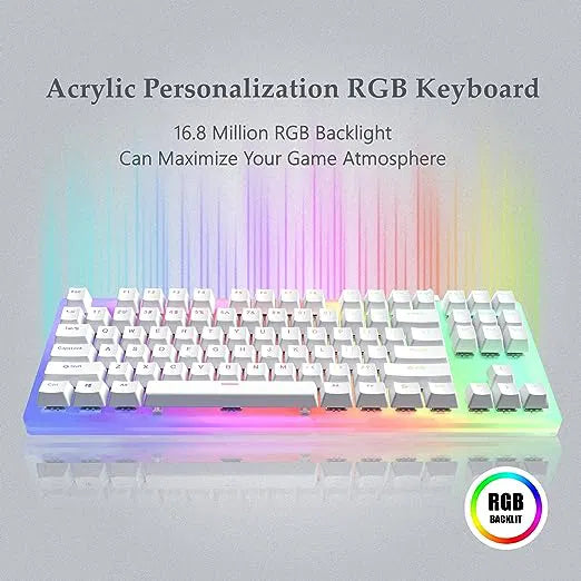 WOMIER K87 GAMING KEYBOARD RGB (87KEYS)